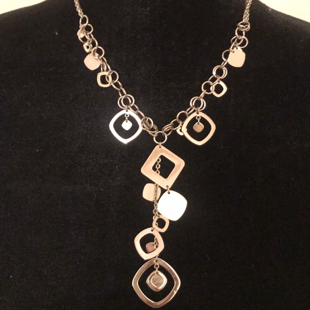 Lia Sophia silver drop necklace